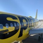 A Spirit Airlines A320 with the Thales wifi radome installed; that hardware will be removed from the 20 planes being sold