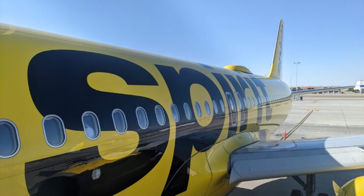 A Spirit Airlines A320 with the Thales wifi radome installed; that hardware will be removed from the 20 planes being sold