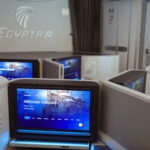 The Astrrova screens from Panasonic Avionics are now flying in business class on EgyptAir's A350-900 fleet
