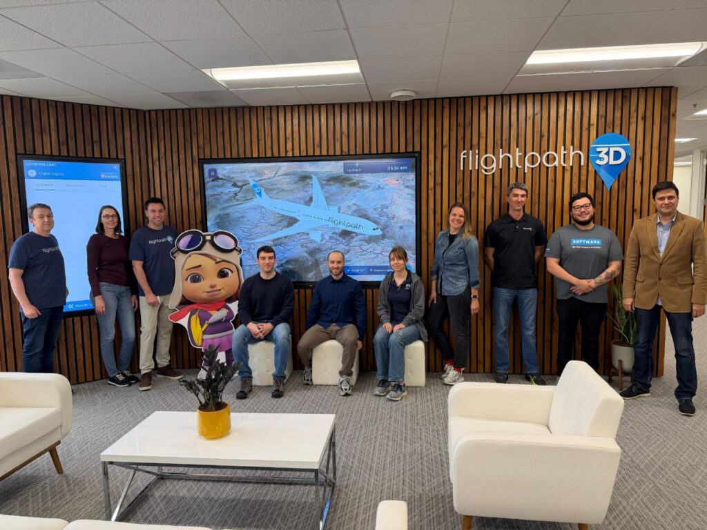 FlightPath3D staff in the company's new office space
