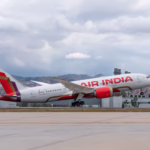 An Air India 787-8 taking off following its retrofit work
