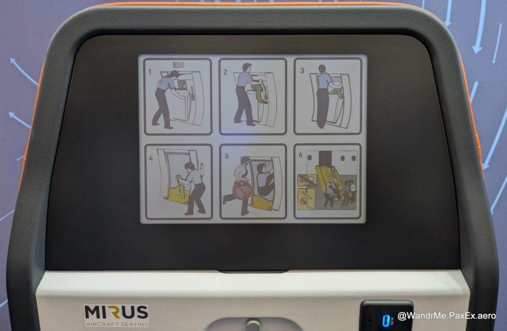 A safety card rendering is one of the use cases Burrana considered for the RISE Engage display