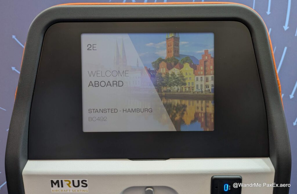 Adding a welcome screen, including seat numbers, via the Burrana RISE Engage system could help reduce passenger confusion and boost personalization