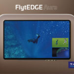 Rendering of the new screen, with an ultra-thin bezel and small module below the frame for external ports