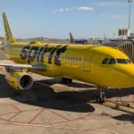 A Spirit Airlines A320neo at Boston's Logan International Airport