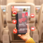 Emirates' upgrades to the Starlink inflight internet solution continues, now flying on its first A380