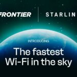 advert for Frontier and Starlink, touting the