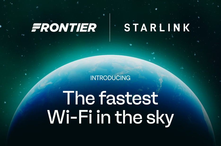 Frontier (and Friends!) Sign with Starlink