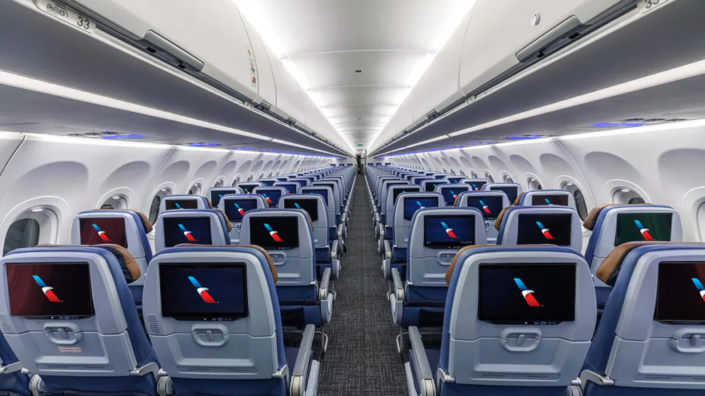 Lots of screens will be coming to the American Airlines seatbacks over the next 5-7 years as the company reverses course for its inflight passenger experience (image via American Airlines)