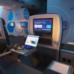 JetBlue will (finally) bring Bluetooth pairing to the cabin, plus a tablet holder in the tray table for BlueFirst customers (image via JetBlue)