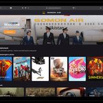 Wireless IFE interface for Somon Air, powered by Moment's Flymingo platform, with multiple movies to choose from.